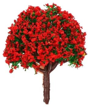 Architekturbäume, 5 Stück, künstliche Landschaft, rosa Weidenbaum, Miniatur-Blumenbaum, Gartenhäuser, Dekoration, Mikro-Landschaftsbau, Zubehör, Stil 9