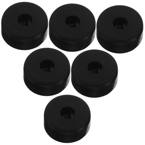 Hoement 6pcs Round Speaker Feet Slip Pads Foam Vibration Pads for Audio Equipment