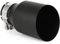 Edelstahl Auspuff Endrohr 1 Stück Remus Auto Matt Schwarz Auspuffrohrspitze Gerade Universal Schwarz Edelstahl Dekorationen Endrohr Auspuffblende(60MM IN 89MM Out)