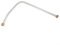 Aluminum Air Compressor Exhaust Tube 530mm Replacement Air Pipe G3/8 Thread Silver Tone Pump Component 21.26 Length