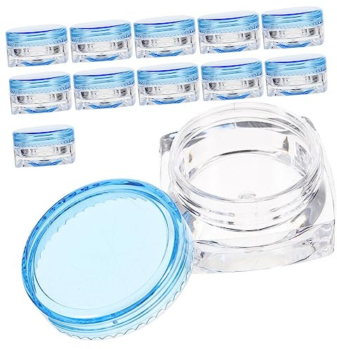 Ipetboom 12stücke Cremetiegel Auslaufsicher Für Kosmetikprobenboxen Leere Cremeboxen Aus Kunststoff Tragbare Reisecremeboxen Für Lotionen Und Cremes