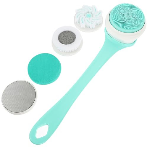 TOVINANNA Elektrischer Körperschrubber – 3 Geschwindigkeiten Rückenbürste Für Die Dusche Peeling-badebürste Mit Griff Sichere Silikon-peelingbürste Für Männer Und Frauen