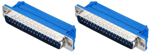 QUARKZMAN 2 Stück D-SUB Steckverbinder, DIDC-37 Stecker Drahtpress Breakout Connector 37-poliger Klemmenanschlus für Mechanische Ausrüstung CNC-Computer, Blau