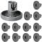 NewZC Dishwasher Wheels Kit 12 Pieces Plastic Wheels Dishwasher Baskets Accessories Lower Basket Top Dishwasher Compatible with AEG Favorit Privileg Zanussi - Large