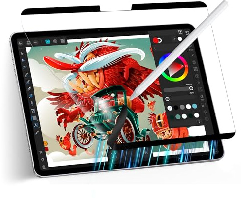 Adeway Magnetischer Paperfeel-Schutz für Surface Pro 7/6/5/4/3 – Abnehmbarer, matter Film zum Schreiben & Zeichnen, einfache magnetische Montage, blendfrei & fingerabdruckresistent, 12,3 Zoll