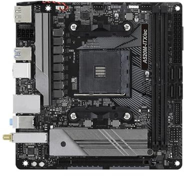 WLTDYZZLDN Scheda Madre Fit for ASROCK A520M ITX/AC Mini-ITX AMD A520 DDR4 4733+(OC) MHz USB3.2 Max-64G A Doppio Canale Socket AM4 Motherboard