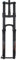 Forcella Mtb Forcella MTB 27,5 29 pollici bici elettrica asse a barilotto smorzamento lega di alluminio pressione dell'aria sospensione tubo dritto/conico Forcella Della Bicicletta(27.5 Tapered black)