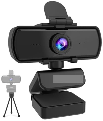 AYJYZHIAG 1440p Full HD PC-Webcam mit Mikrofon, Stativ, for USB-Desktop und Laptop, Live-Streaming-Webcam for Videoanrufe-K420
