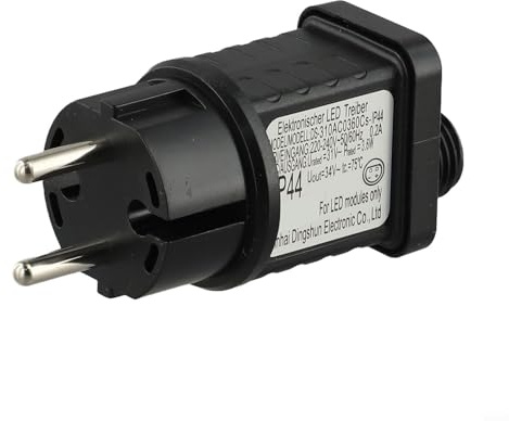 31V LED Netzteil Transformator Stecker Für Weihnachtsbeleuchtung LED Lichterkette Adapter, 8 Modi IP44 Stecker Wasserdicht Lichterketten Adapter(6W)