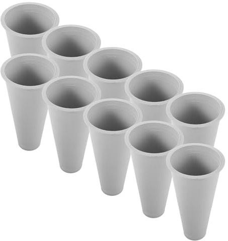 Gogogmee Vasi Funerari in Plastica Resistenti 10 Pezzi da 16,5 Cm Portafiori per Tombe e Decorazioni Commemorative da Cimitero per Cerimonie e Visite Memoriali