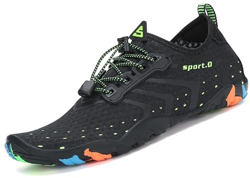 SAGUARO Badeschuhe Strandschuhe Aquaschuhe Wasserschuhe Surfschuhe Schwimmschuhe für Damen Herren Kinder, GR.35-48