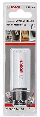 Bosch Sega a Tazza per Legno e Metallo, Accessorio per Foratrice, Nero, Diametro 19 mm