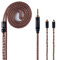 YINYOO MMCX Cable Upgraded Earphones Cable 16 Cores Single Crystal Copper Cable for TIN Audio T2 T3 T2 PRO V2 PRO HQ5 HQ6 KBEAR F1 Shure SE215 SE535 UE900(mmcx, 2.5mm Jack)