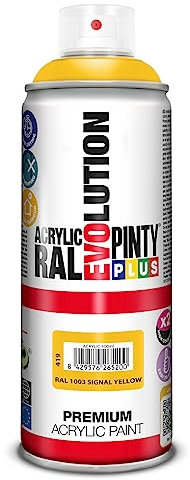 PINTYPLUS Aérosol de peinture EVOLUTION 520cc RAL 1003 Signal Yellow