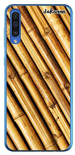 dakanna Transparent Hülle für [Samsung Galaxy A70] Flexible Schutzhülle, Design Altes militärisches Tarnmuster mit Waffen, Klar TPU Case Cover Handyhülle Kompatibel mit Samsung Galaxy A70