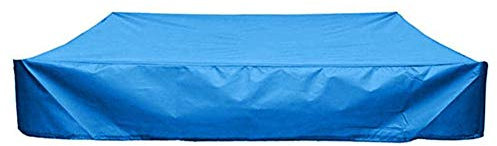 DZYP Sandbox Lid, Square Dustproof Sandbox Lid with Drawstring, Waterproof Sandpit Pool Cover, Durable, Tear-resistant, Avoid Sand and Toy Pollution. (Blue,120 x 120 cm)