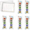 Elizabeth Ward Bead Storage 2 Piece Plastic Organizer Tray with 5 Piece Bead Storage Containers (6 Pack)