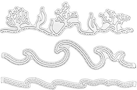 Uteruik Seetang-Stanzformen aus Metall, Prägeschablonen, Formen für Kartenherstellung, Scrapbooking, Album, Basteln, Dekoration