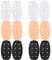 Silikon-BH Schulterpolster,6 Paar BH Gurt Halter Atmungsaktiv Antirutsch,Für träger, BH Träger Silikonpads Schulterschutz Unsichtbare Bra Strap Pad Halter