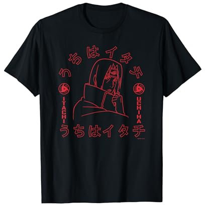 Naruto Shippuden Itachi Uchiha Sharingan Anime Anime T-Shirt