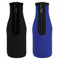 sourcing map Beer Bottle Sleeves Cooler Insulator Collapsible Neoprene Covers with Zipper for 330ml to 350ml, Black Blue 1 Set