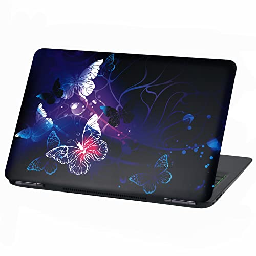 Adesivo per Laptop Pellicola Protettiva: Skin in Vinile Autoadesiva per Notebook, Cover Cover Protettiva Strana (LP79 Farfalla, 15 pollici)