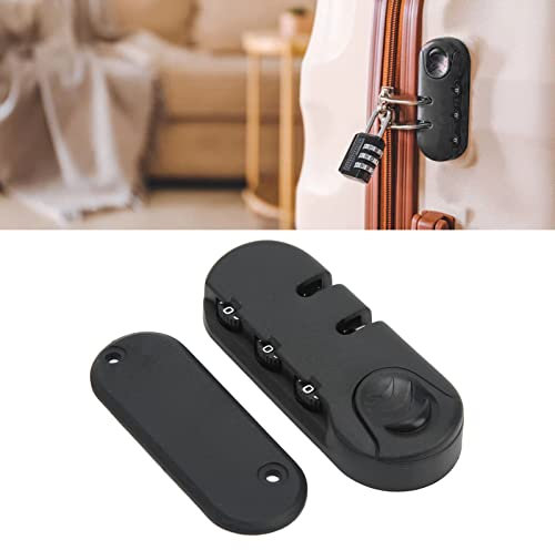 Serrure à Mot de Passe pour Bagages, Serrure à Bagages à 3 Chiffres en Alliage de Zinc loquet en Plastique Aspect givré Noir Valise Mot de Passe Serrure de sécurité pour Voyage