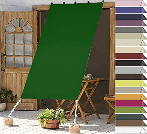 RYNS Sonnensegel für Gartenpavillon Sunset Deluxe 350x400cm Sonnenschutz UV Schutz Wasserabweisend Sunprotect Professional Sonnensegel inkl Befestigungsseile Für Garten Balkon, Dunkelgrün