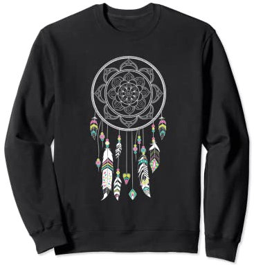 Mandala Dreamcatcher Damen Free Spirit Gypsy Boho T-Shirt Sweatshirt