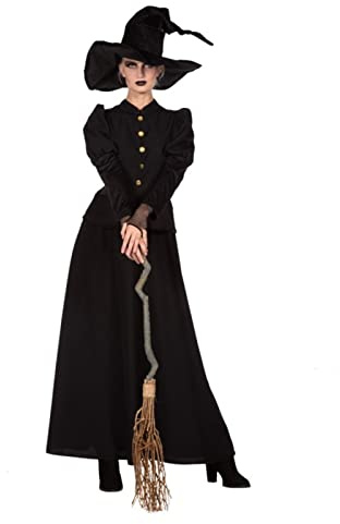WILBERS & WILBERS - Hexenkleid für Damen | Schwarz, Erwachsenenkostüm für Karneval und Halloween