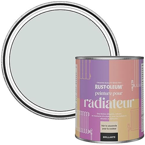 Rust-Oleum Grey Heat Resistant Radiator Paint in Gloss Finish - Dove 750ml