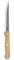 NOVASTYL - Lot de 6 couteaux à steak lame en acier inoxydable manche bois - 4725009