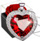 Rosa Stabilizzata Vera Rossa con Collana Argento 925,Rosa Etern Box con Rubino Collana Donna Cuore,Scatola Regalo con Rose,Pendente Cuore Rosso Regalo per Natale,Mamma,San Valentino,Anniversario