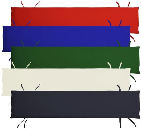 Teako Design Bankauflage 180 cm x 40 cm für Gartenbank Ferrara TB-1065, Sitzkissen, Sitzbank Zubehör, Outdoor Kissen, Gartenmöbel Zubehör, Sitzauflagen, Wetterbeständig (Grün)