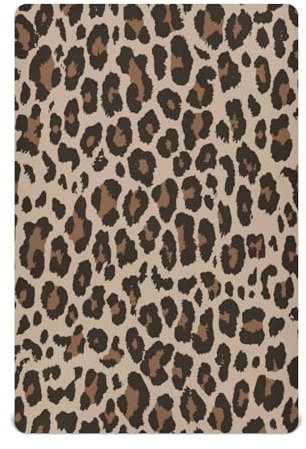 Kcldeci Baby Spannbettlaken für Kinderbett Leopard Wildlife Fell Kleinkind Kinderzimmer Blatt für Jungen und Mädchen Krippe Matratze S