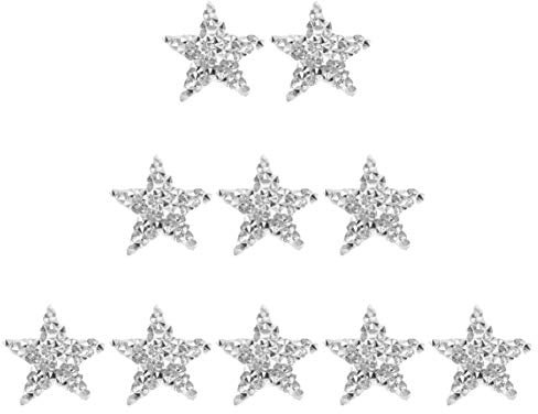 STOBOK 10 Stk aufkleber kreativität Silberfarben stickbilder acotar sticker aufklebebuchstaben blitzknaller stickern decor craft eincremehilfe Patch Kleidung Jacke Applikationen Banner