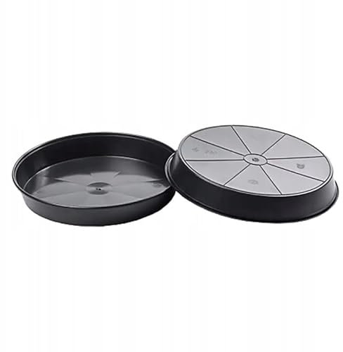 Black Round Plastic Water Plant Pot Saucer hydroponics 18/25/30/35/40/45/50cm (2, 50cm ⌀)
