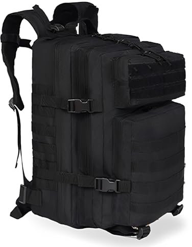 CINGHI LUSSO Military Backpack 45L Tactical Backpack Rucksack for Men Hiking Backpack Mens Tool Backpack for Travelling Work Bag Ruck Sacks Adult Men Survival Bag