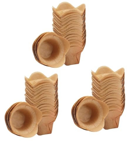 OUNONA 300stücke Lotus Muffin Förmchen Mittelgroße Ölresistente Backbecher Aus Lebensmittelechtem Papier Für Und Muffins Hitzebeständig Für Partys Und Kinderbäckerei