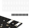 RUNJRX KEYBOARD RUNJRX Tastatur PCB Stabilisator Schalter Silikonfolie Tastatur Stabilisator Schalter Pads 20 Stück, Stabilisator Stahldraht Eva Pads 12 Stück (transparent)
