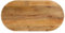 vidaXL Tischplatte, Holzplatte für Tisch Esstisch Couchtisch, Ersatztischplatte Massivholzplatte, 140x60x2,5cm Oval Massivholz Mango