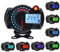 Geloo 14000RPM Motorrad Tachometer mit Halterung Geschwindigkeitssensor,Universal Digital Odometer Tachometer, 0-299 KM/H 7Farben Hintergrundbeleuchtung
