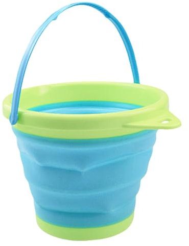 Générique Seau de Plage pour, Seau de Plage pour,Jouets de Seau de Sable de Jeu en Silicone pour - Jouet de Plage avec Bords Lisses pour Piscine, lac, Jardin et Plage