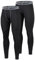 AMZSPORT 2er Pack Herren Kompressionshose, Lange Atmungsaktive Laufhose, Sport Leggings Tights für Training, Fitness, Radfahren, Basketball und Gym Klassisches schwarz XL