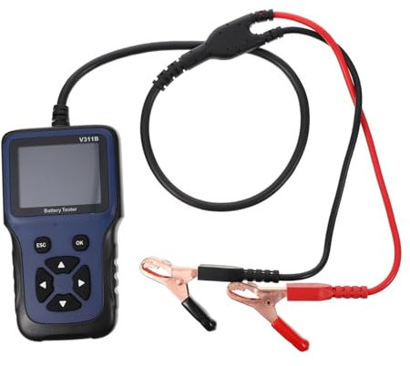 TINEASUR Battery Tester Car Supply Car Battery Testing Equipment Car Battery Testing Tool Tough Built Tool Tapered Reamer Battery Measurement Tool Battery Tool Automotive Plastic