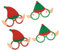 Levemolo 4er-set Kinder-elfenbrillen Dekorative Weihnachtsbrillen Partybrillen Mit Lustigem Design Für Feiern Und Kostüme
