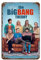 HRJHE Poster der TV-Serie The Big Bang Theory (19), Retro-Poster, Metallblechschild, schicke Kunst, Retro, Eisenmalerei, Bar, Menschen, Höhle, Café, Familie, Garage, Poster, Wanddekoration, 20 x 30