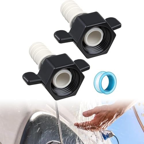 Advokingtap 2Pcs RV Water Pump Fittings Swivel Straight Adapter Fit Most Water Pumps With A 1/2 Inch Outlet(21 TO 13MM)