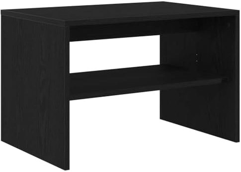 vidaXL TV-Schrank Schwarz Eichen-Optik 60x40x40 cm Holzwerkstoff, TV-Möbel, Fernsehtisch, Medienschrank, Fernsehschrank, TV-Konsole, TV-Bank, TV-Regal