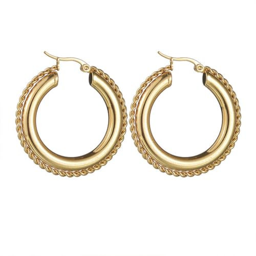 Nische Luxus Edelstahl Ohrringe Sommer Frau Ohrringe